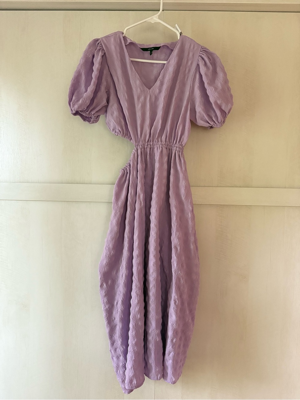 Vero Moda Lavender Puff Sleeve Midi Dress
